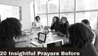 Insightful Prayers Before A Meeting