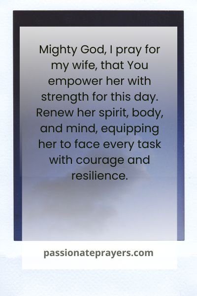 Good Morning Prayer for My Wife
